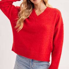 Load image into Gallery viewer, V-neck Knit Sweater