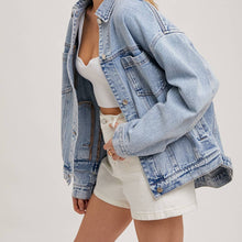 Load image into Gallery viewer, Denim Oversized Jacket