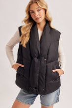 Load image into Gallery viewer, Oversized Shawl Collar Puffer Vest