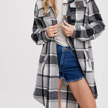 Load image into Gallery viewer, Long Flannel Shacket ~ SALE