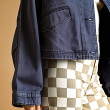 Load image into Gallery viewer, Cotton Jacket with Adjustable Cuffs ~ Navy