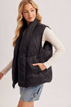 Load image into Gallery viewer, Oversized Shawl Collar Puffer Vest