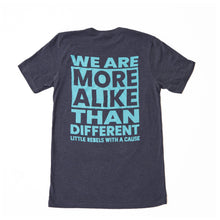 Load image into Gallery viewer, We Are More Alike Than Different. Adult Crew ~ Navy