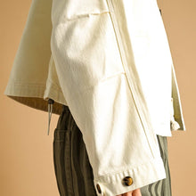 Load image into Gallery viewer, Cotton Jacket with Adjustable Cuffs ~ Navy