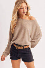 Load image into Gallery viewer, Oversized Batwing Knit Sweater