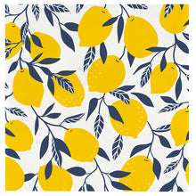 Load image into Gallery viewer, Ceramic Napkin Tray + Napkins - Lemons