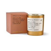 Load image into Gallery viewer, Spiked & Spiced (Red Wine & Cinnamon) Gold Tumbler Candle