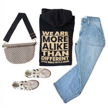 Load image into Gallery viewer, We Are More Alike Than Different. Zip Hoodie
