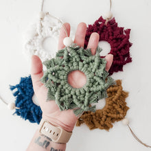 Load image into Gallery viewer, Macrame Snowflake Ornaments