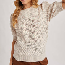 Load image into Gallery viewer, Puff Sleeved Open Knit Sweater
