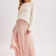 Load image into Gallery viewer, Boat Neck Open Knit Sweater
