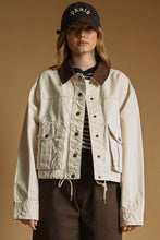 Load image into Gallery viewer, Utility Jacket with Contrast Collar