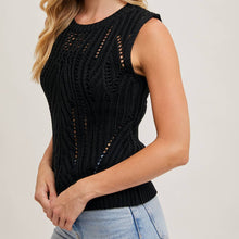 Load image into Gallery viewer, Open Knit Sweater Tank