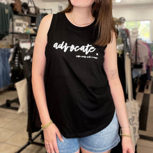 Load image into Gallery viewer, Advocate. Women's Tank Top ~ Black