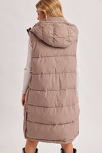 Load image into Gallery viewer, Longline Quilted Puffer Vest