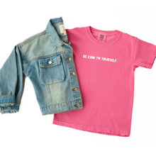 Load image into Gallery viewer, Be Kind to Yourself. Youth Garment-Dyed Tees