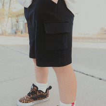 Load image into Gallery viewer, Everyday Black Cargo Shorts