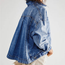 Load image into Gallery viewer, Washed Oversize Pocketed Denim Jacket