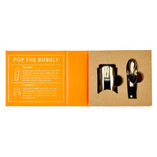 Load image into Gallery viewer, Champagne Stopper + Pourer Book Box - But First, Prosecco