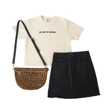 Load image into Gallery viewer, Be Kind to Yourself. Women's Garment-Dyed Boxy Crew