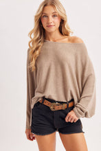 Load image into Gallery viewer, Oversized Batwing Knit Sweater