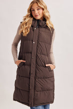 Load image into Gallery viewer, Longline Quilted Puffer Vest