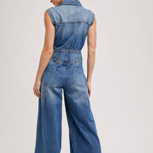 Load image into Gallery viewer, Sleeveless Denim Jumpsuit