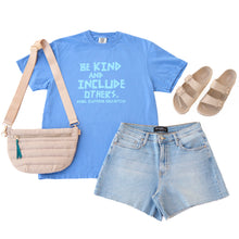 Load image into Gallery viewer, Be Kind & Include Others. Garment-Dyed Crew ~ Blue