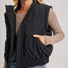 Load image into Gallery viewer, Bomber Puffer Vest ~ SALE