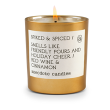 Load image into Gallery viewer, Spiked & Spiced (Red Wine & Cinnamon) Gold Tumbler Candle