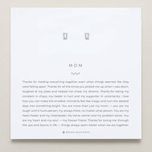Load image into Gallery viewer, Mom Baguette Stud Earrings