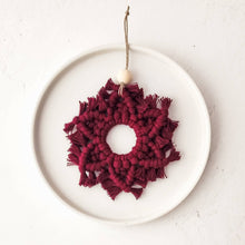 Load image into Gallery viewer, Macrame Snowflake Ornaments