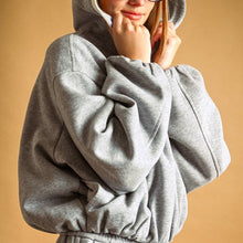Load image into Gallery viewer, Bubble Hem Zip Up