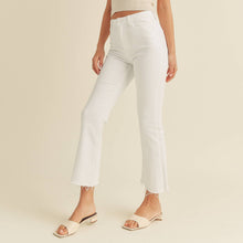 Load image into Gallery viewer, High Rise Crop Flare ~ Just Black Denim