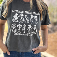 Load image into Gallery viewer, Embrace Differences. Garment-Dyed Boxy Crew ~ Pepper