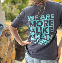 Load image into Gallery viewer, We Are More Alike Than Different. Adult Crew ~ Navy