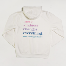 Load image into Gallery viewer, More Kindness Changes Everything. Zip hoodie