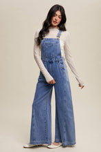 Load image into Gallery viewer, Wide-Leg Denim Overalls