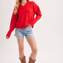 Load image into Gallery viewer, V-neck Knit Sweater
