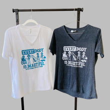 Load image into Gallery viewer, EVERYbody is BEAUTIFUL. Women's V-neck Tees