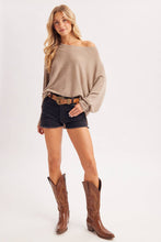 Load image into Gallery viewer, Oversized Batwing Knit Sweater