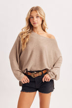 Load image into Gallery viewer, Oversized Batwing Knit Sweater