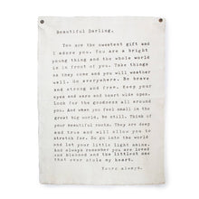 Load image into Gallery viewer, Letter for Sophie (Beautiful Darling) Hand Painted Wall Hanging