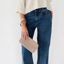 Load image into Gallery viewer, Suede Emma Woven Clutch Wristlet