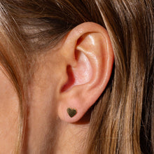 Load image into Gallery viewer, Stud Earrings - Gold-Plated Hearts - Annie