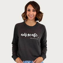 Load image into Gallery viewer, Advocate. Raglan Sweatshirt