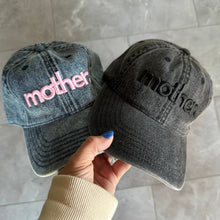 Load image into Gallery viewer, Mother Embroidered Hat - Black Denim
