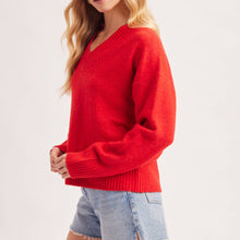 Load image into Gallery viewer, V-neck Knit Sweater