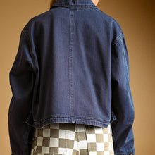 Load image into Gallery viewer, Cotton Jacket with Adjustable Cuffs ~ Navy