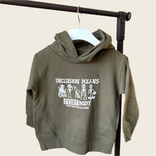 Load image into Gallery viewer, Inclusion Means EVERYbody Toddler Hoodie